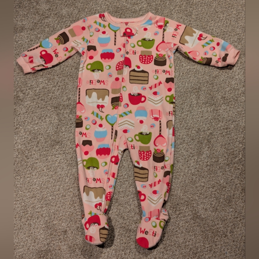 Girls Carter's Fleece Sleeper 18 Mon Pink